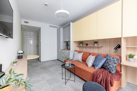 Apartament typu STUDIO w Wilanowie Apartament typu studio na warszawskim Wilanowie o powierzchni 20 m² jest przystosowany dla dwóch osób. W mieszkaniu znajduje się niezbędne wyposażenie, które ułatwi Twój pobyt, zapewni relaks i przyjemność ze spędza...