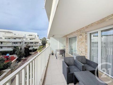 EXCLUSIVITEIT. Cannes Maria. Aan het einde van de Avenue de Vallauris. Op loopafstand van het stadscentrum en alle voorzieningen. In een zeer recente, hoogwaardige woning. Appartement verkocht HUUR (Huur van 966,30 € kosten inbegrepen en lease tot ok...