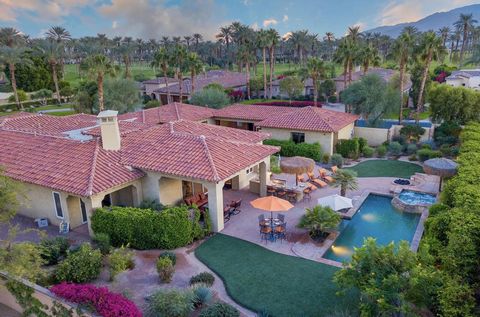 Ultra-private resort-style compound in La Quinta's The Palms Golf Club Over half an acre of land Mountain views House: 6 bedrooms, 5 bathrooms 5,000 square feet Open floor plan 2 primary en-suites (likely large master bedrooms with attached bathrooms...