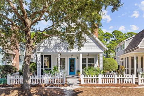 Explore a wave-tossed dune beach shoreline, south of 30A in the gated community of WaterSound Beach. Welcome to 253 Salt Box Lane, tucked in is this coastal cottage behind a white picket fence with two bedrooms, 3 bathrooms and an additional loft spa...