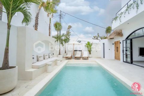 The villa is a luxurious and modern property that has been recently built and is situated in the charming and serene Bingin area. It offers two spacious bedrooms and an enclosed living and dining area, complete with comfortable seating and a dining t...