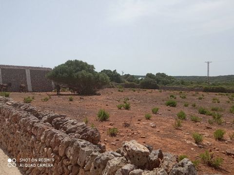 MENORCA IST EIN NAHE PARADIES. Bebaubares Grundstück zum Verkauf in Alaior, mit einer Fläche von ca. 24.000 m² und einer bestehenden Bebauung von ca. 200 m², die als Viehstall genutzt wird. Dieses Land ist Teil der Parzellierung, die derzeit im Rahme...