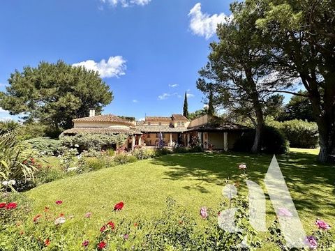 For sale in Mouries. Situated in the countryside in the village of Mouries, just 5 minutes from Maussane-les-Alpilles, in a quiet, privileged setting, this property offers around 230 sq.m of living space, including a living room (fireplace and dining...