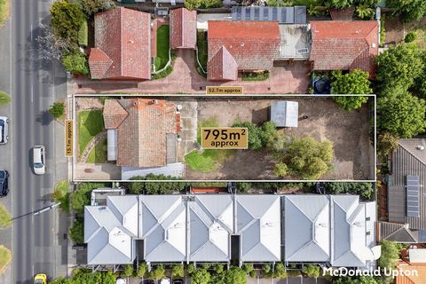 Unleash the full potential of this expansive 796 m2 (approx.) block, ideally situated just moments from the lively Union Road precinct, and the beautiful Maribyrnong River. This substantial parcel offers a unique opportunity to build a brand-new fami...