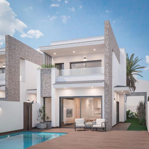 . Villas de lujo en San Pedro del Pinatar - Vida moderna en una ubicación privilegiada Vista general de las impresionantes villas de nueva construcción Descubra el epítome de la vida de lujo en San Pedro del Pinatar con estas excepcionales villas de ...