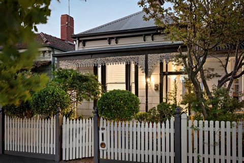 With a striking presence on a peaceful, tree-lined street, this refined three-bedroom, three-bathroom Victorian residence enjoys a rear northern aspect and dual frontage to Carter Street, enhancing privacy and accessibility in a prized location. Albe...