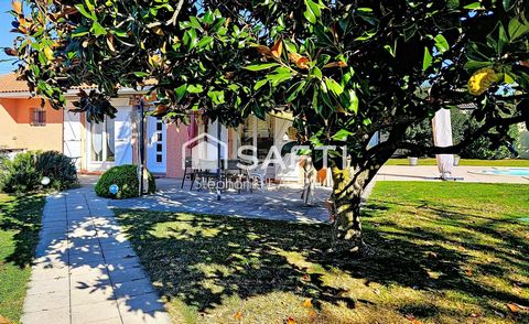 Maison de plain-pied T4/5 avec piscine