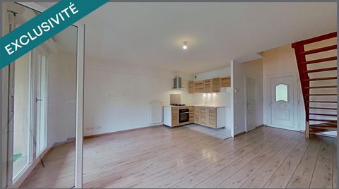 Magnifique duplex dans petite copropriété, DPE C, 2 chambres, grande terrasse, garage. Centre ville