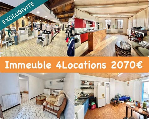 IMMEUBLE AVEC LOCAL COMMERCIAL ET 3 APPARTEMENTS