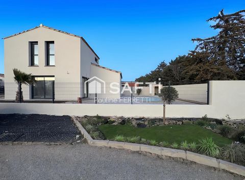 Villa contemporaine neuve T4-110m2 avec jardin, piscine et garage