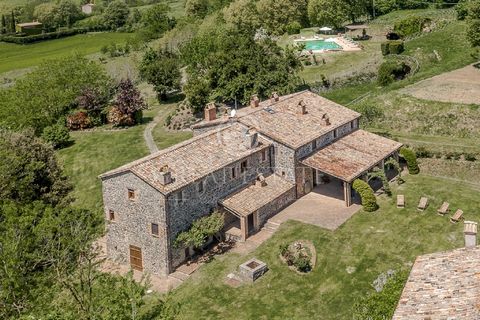 Beautiful property halfway between Orvieto and Lake Bolsena with a typical farmhouse in stone, terracotta, wooden beams and where typical and rural elements such as the old manger and the old oven have been recovered. The pool is well lit and has an ...