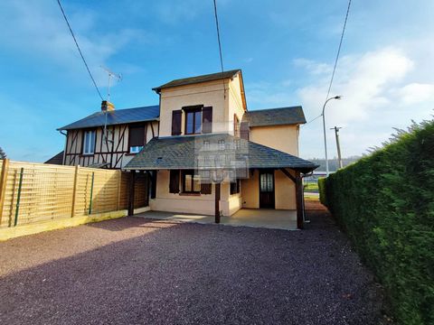 Located in BEAUMONT LE ROGER, Settle in this house of about 76.5 m2 including: - On the ground floor: a fitted kitchen equipped with a hob, a living room of about 26 m2, a bathroom and toilet. - Upstairs: a landing serving two bedrooms, one with cupb...