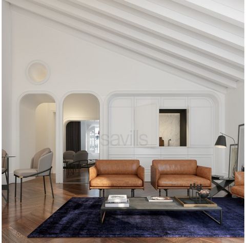 T0+1 with balcony, in the center of Porto, comprising: - Entrance hall, equipped kitchen, 1 bathroom, 1 bedroom, large living room and patios. Apartment located in Clérigos 82, a development with a rehabilitation project, designed by Atelier de Arqui...