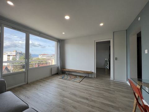 NG IMMO ANNEMASSE A type 2 apartment in the town of Annemasse, close to shops, schools and town centre. This one consists of an entrance hall leading to a fully equipped and furnished kitchen, a bright living room with access to a balcony with a beau...