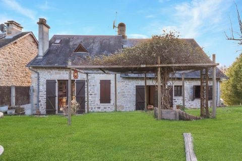 Placed beautifully in the stunning village of Treignac is this pretty 3 bedroom stone house with attached garage, off-road parking, outbuildings and a spacious garden of 1471m2. Entering the house you arrive into a central entrance hall.  To the left...