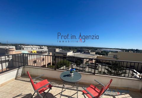 Wonderful penthouse with panoramic views in Carovigno. The apartment, on two levels, is located on the second floor of an elegant building of recent construction, equipped with an elevator, and is composed as follows: the first level consists of a la...