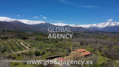 ** VIDEO IN ADDITIONAL LINK ** 24 hectares with 3 luxury homes with 360º views of the Sierra de Gredos and the Tiétar Valley, service building for swimming pool and spa, several lakes, stables and dressage track for horses, 1 warehouse with overhead ...