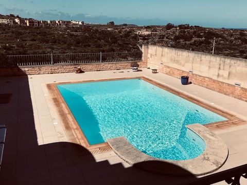 Situated in a very quiet street in San Blas Nadur one finds this spectacular fully converted Farmhouse overlooking the unobstructed valley and sea which has been expertly converted into a luxurious family home with no expense spared. This property br...