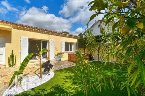 OXFORD CANNES Ideally located within walking distance of shops near Cannet Mairie, we offer you this 85 Sqm terraced house, completely renovated in 2023. It consists of a large living room with equipped kitchen facing south opening onto the 90 Sqm ga...