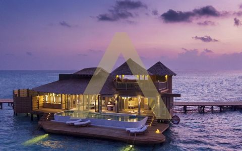 Villas spectaculaires sur l'eau et villas sur la plage à vendre dans l'Atoll de Noonu, dans une lagune privée de 5.6 km. Les villas ont été livrées en 2017 et ce resort de luxe a déjà reçu plusieurs prix internationaux. Le prix d'une villa sur la pla...