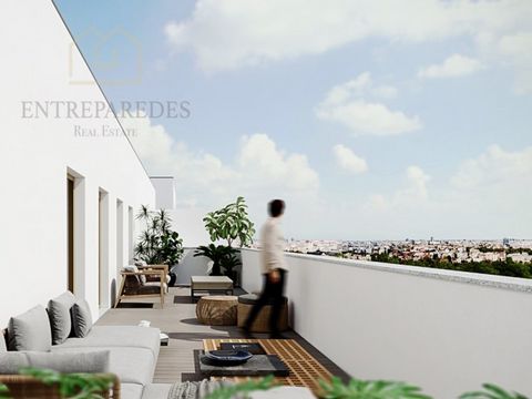 3 bedroom duplex flat for sale in the modern 'Porto Art's Square' with Terrace - in Alto das Fontinha. The new Porto Art Square development aims to assert itself as the new destination for digital art in the heart of the city of Porto, at the top of ...