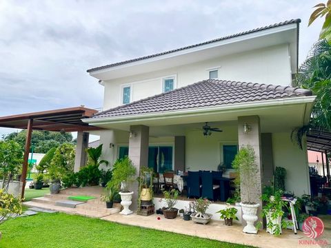 This is 2-story detached house Price 29 million baht 1. 2-story detached house -10 air conditioners -4 bedrooms, every room has its own bathroom. Master has dressing room with A/C plus balcony with stainless barrier -Kitchen size 5x5 meters -1 Buddha...