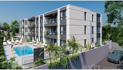 2 bedroom apartment inserted in new development with swimming pool. Residential building, consisting of 12 fractions, T1, T2 and T3, located on Avenida das Madalenas, in a new housing area and very well served with the most diverse services, restaura...