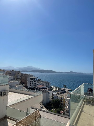 FOR SALE SEAVIEW APARTMENT 2 1 AT SARANDA TERRACES BUILDING ONLY WITH 1300Euro M2 SURFACE 84M2 All Spaces beautifully organized in 1 living room with kitchen 2 bedroom 1 toilet And the balcony The apartment is located on the 8th floor of a modern bui...