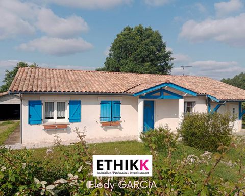 Lovers of the countryside this house is made for you. Located 5 minutes from Amou in the town of Castaignos-Souslens, this charming single-storey house has a bright living room, an equipped kitchen. A large cellar. 4 bedrooms and a bathroom. Plot of ...