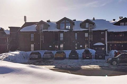 Pleasant apartment perfectly located near alpine and cross-country skiing opportunities at Geilo. Here, you can put on your skis right outside the door and have everything within easy reach. About 6-8 minutes’ walk to the ski lift, where you also fin...