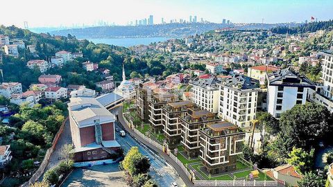 Appartements Dans un Projet Unique Avec Vue Bosphore à Istanbul Üsküdar Les appartements sont situés à Çengelköy, Üsküdar. Üsküdar est l'un des districts les plus historiques d'Istanbul, avec des monuments tels que la Tour de Léandre, le Palais Beyle...