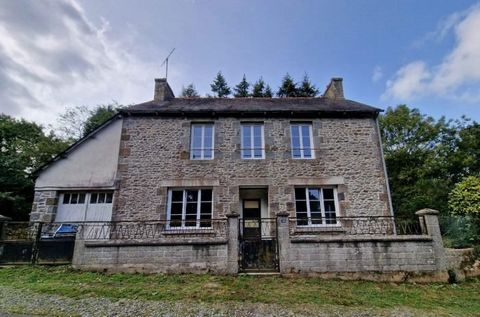 CÔTES D'ARMOR  - Gomené 22230 Charming 3 bedroom detached stone house to finish in the beautiful and peaceful but active village of Gomené. With space to develop the attic, a single garage, lean-to, garden and attached land, some wooded,  as well as ...
