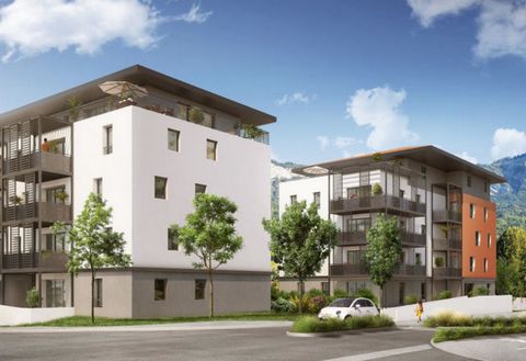 In Bonneville, apartment large enough for a T4. In a new quality real estate complex planned for 2021. The apartment is composed of a kitchen area, a living area of 30.9m2, a bathroom and a sleeping area with 3 bedrooms. The living area is approximat...