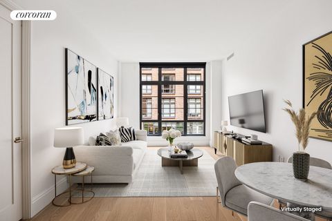 Residence 2S at Steiner East Village Condominium is an impeccably designed, pin-drop quiet 2 bedroom, 2 bathroom home located at 438 East 12th Street, just two blocks from Tomkins Square Park. With curated interiors by noted designer Paris Forino, th...