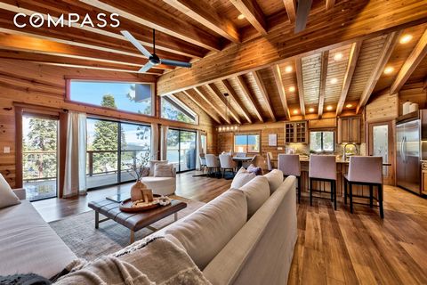 This is the ultimate mountain getaway immersed in nature in the heart of Tahoe Donner, with 6 large bedrooms and 5 bathrooms for the ideal layout to host family and friends. As you enter the ground level, you’ll find the spacious recreation room, whi...