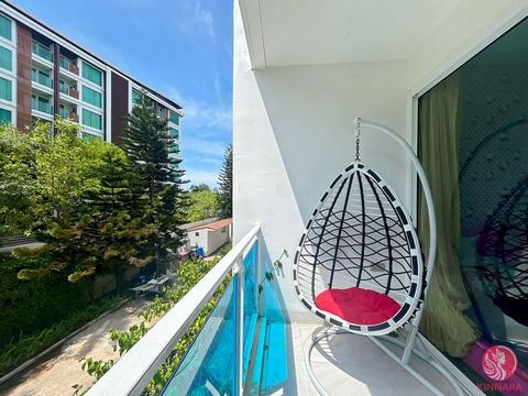 This fully furnished 2-bedroom condo is in a excellent location in Kao Takiab, just a short walk to Cicada market and the beach. The unit which is on the 2nd floor is 68 sqm and features a modern aesthetic with hardwood flooring, ambient lighting, an...