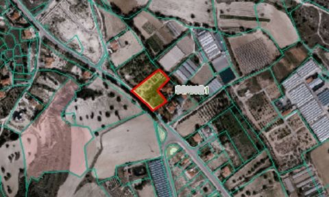 Plot of Land for Sale in Kalavasos, 3716m2, H3 Planning Zone, Building Density 60% Building Coverage 35%, 2 Floors, Height: 8.3m