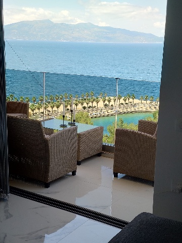 Apartment for sale in Saranda in a new residence One Bedroom One Bathroom Living room kitchen area Balcony with amazing sea view 100 m distance from the nearest beach Few steps away from the promenade Total area 60 sqm Offered Furnished New residence...