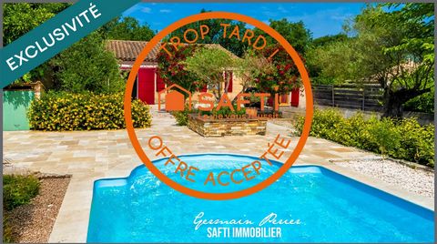 Villa plain-pied 126 m2 - 4 chambres - piscine terrain de 1550 m2 plat, clôturé - quartier résidentiel - calme