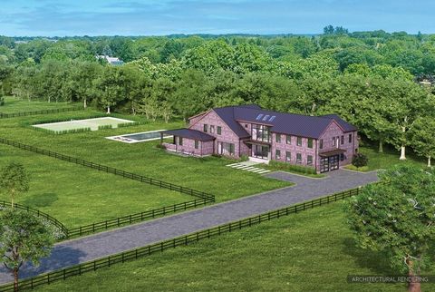 Windy Hill Estates first of the 7 new homes is now available for sale and nearing completion. Newly constructed state of the art with pool and tennis, is located in this private 23+/- acre enclave known as Windy Hill Farm. Interior Design features in...