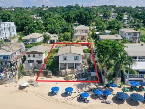 The perfect Fixer upper Beach house or re-development project on a lovely Beach in Barbados. Next to Jumas and Lonestar Restaurant. Offers Welcome. Welcome to this lovely traditional Bajan home nestled along the pristine beachfront, just moments away...