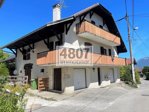 SAINT-Jorioz, near the castle, large type 3 of 87 m2 Loi Carrez on the first floor of 3 of a small condominium of 3 apartments, very quiet in a rural setting, bus and shop nearby and you are 10 minutes by bike from Lake Annecy. The property is spacio...