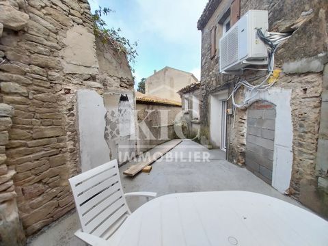 Ref 12481 AE - NEAR CARCASSONNE - Minervois - House 130 m2 approximately: Kitchen open to living room/living room opening onto an intimate terrace of about 25 m2 - 2 bedrooms, bathroom with shower and whirlpool bath, WC - attic of 52 m2 fully insulat...