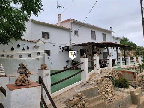 This rural property with extensive grounds of 10,000m2 is located just a short ten minute drive from Cuevas San Marcos in the Malaga province of Andalucia, Spain and only 25 minute drive from the stunning Iznajar lake. The Cortijo property has a gate...