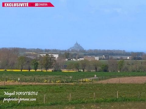 Near Avranches 50300, Breathtaking view of Mont Saint-Michel, commune of Saint-Quentin-sur-le-Homme 50 220 Magali OBBOIS offers you in exclusivity, a pretty well maintained house with 5 bedrooms, and large basement, located barely 5 minutes by car fr...