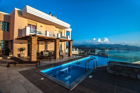 Located in Agios Nikolaos. A wonderful, modern 5 bedroom villa of 300m2, located only 300m from the beach and 4km from the pretty, coastal town of Agios Nikolaos, Crete. This 3 floor house with amazing views of the Mirabello bay and the mountains of ...