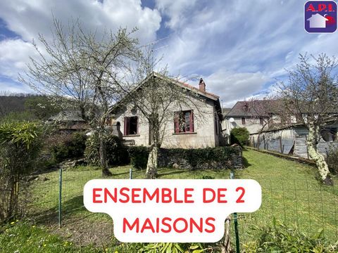 TWO CHARMING HOUSES Two charming houses with garden offering the possibility of a main residence and a secondary residence or rental. These characterful properties are located in a peaceful setting, offering a pleasant and authentic atmosphere. Ideal...