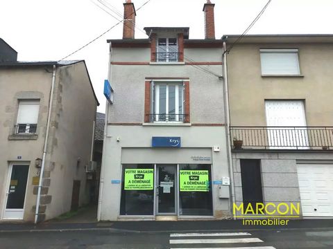 MARCON IMMOBILIER - CREUSE EN LIMOUSIN - REF 88190 - LA SOUTERRAINE - Marcon Immobilier offers you exclusively this building in the town center of La Souterraine, ideal for a liberal profession with the possibility of creating accommodation above the...