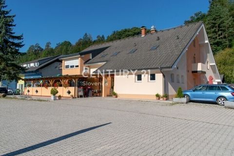 In a transit and sunny location along the main road between Muta and Radlje ob Dravi, we are selling a renowned guesthouse with accommodation rooms. Guesthouse has  fully equipped kitchen with new and modern cooking appliances, and separate toilets f...