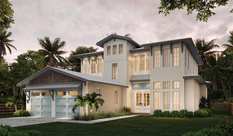 Pre-Construction. To be built. This Dutch West Indies inspired design offers a grand entrance, oversized windows, and a 2 car garage. The interior boasts 4,055 SF, including a chef's kitchen, an office, five bedrooms, five full bathrooms and two half...